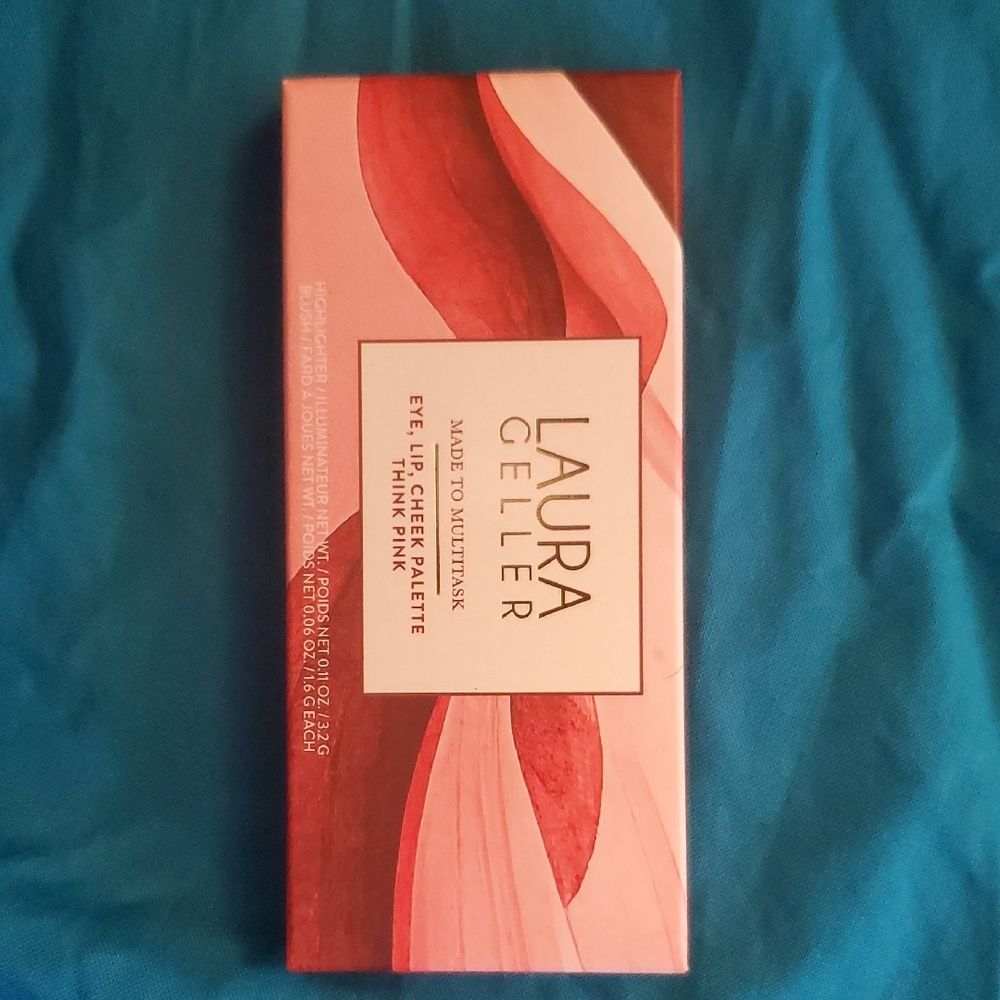 Laura Geller Lip & Cheek Palette in Pink  Red & Rose Gold